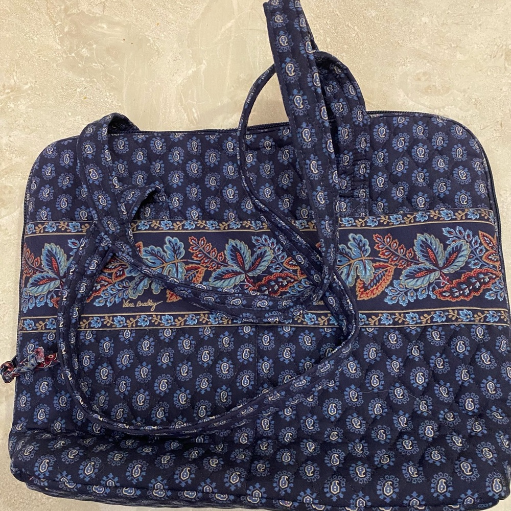 Vera Bradley Navy and Multicolor Floral Tote